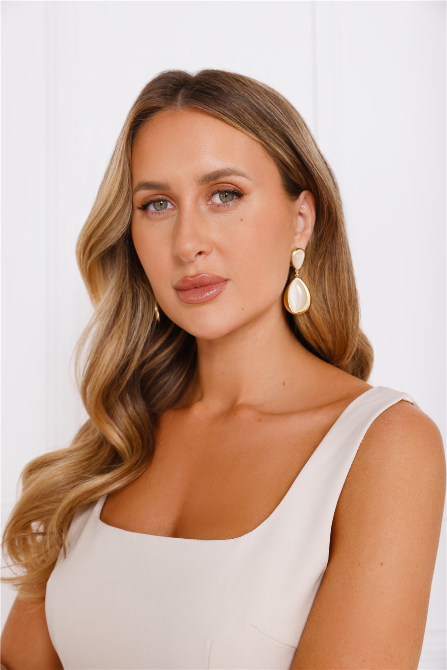 18k Gold Plated Moonlit Dreams Earrings Gold