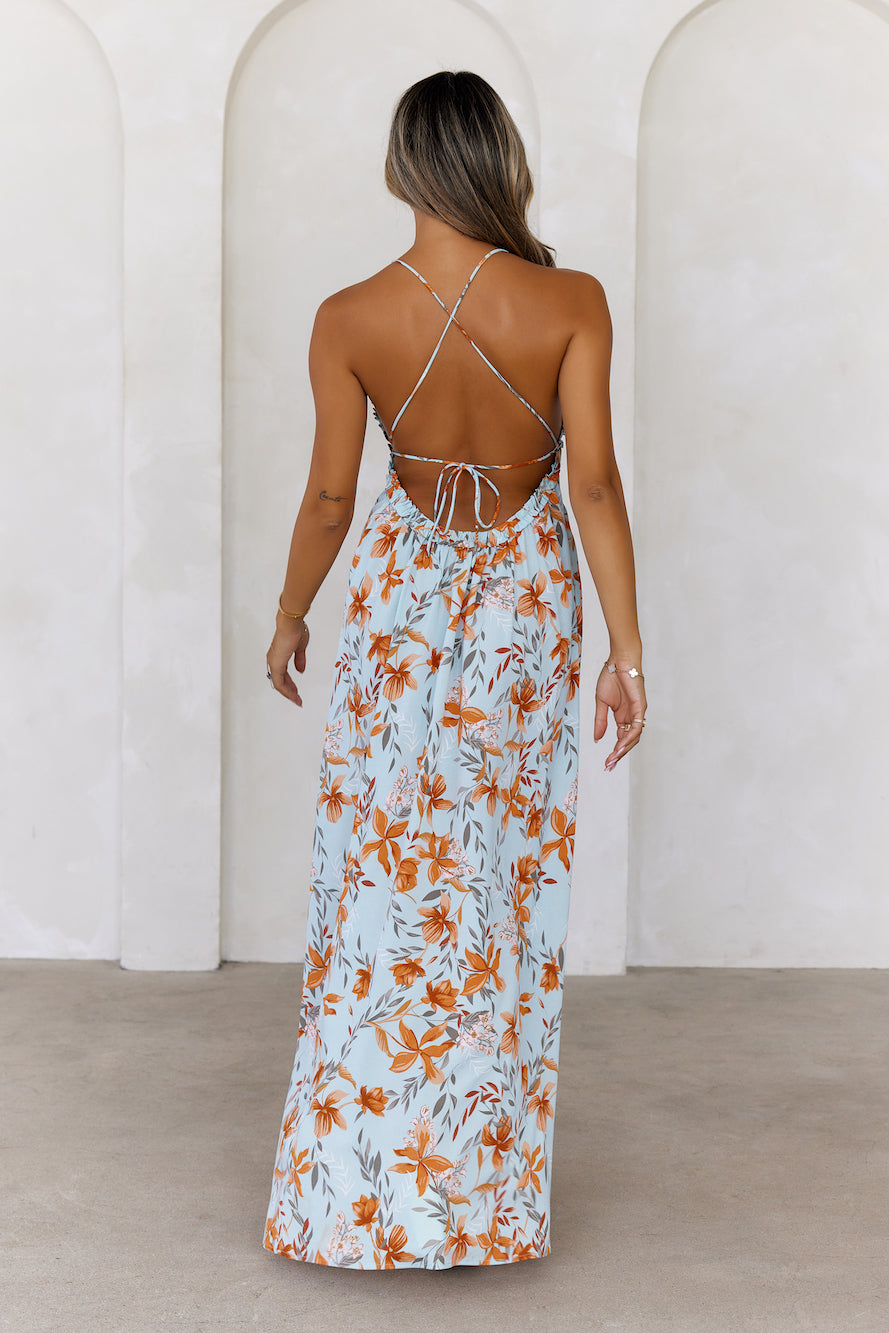 Whispers In The Garden Maxi Dress Mint