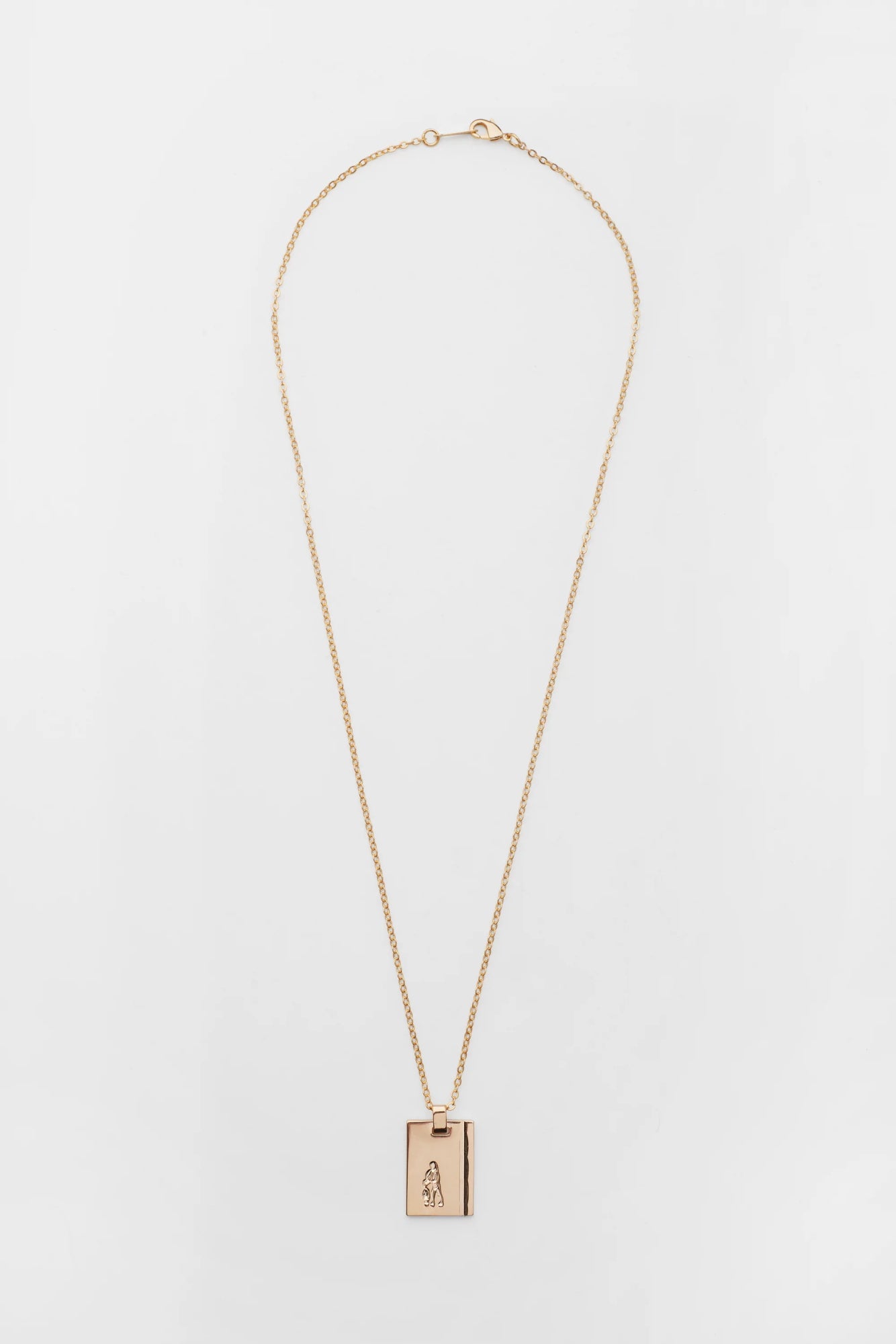 RELIQUIA JEWELLERY Aquarius Star Sign Pendant Gold 18" Chain Gold