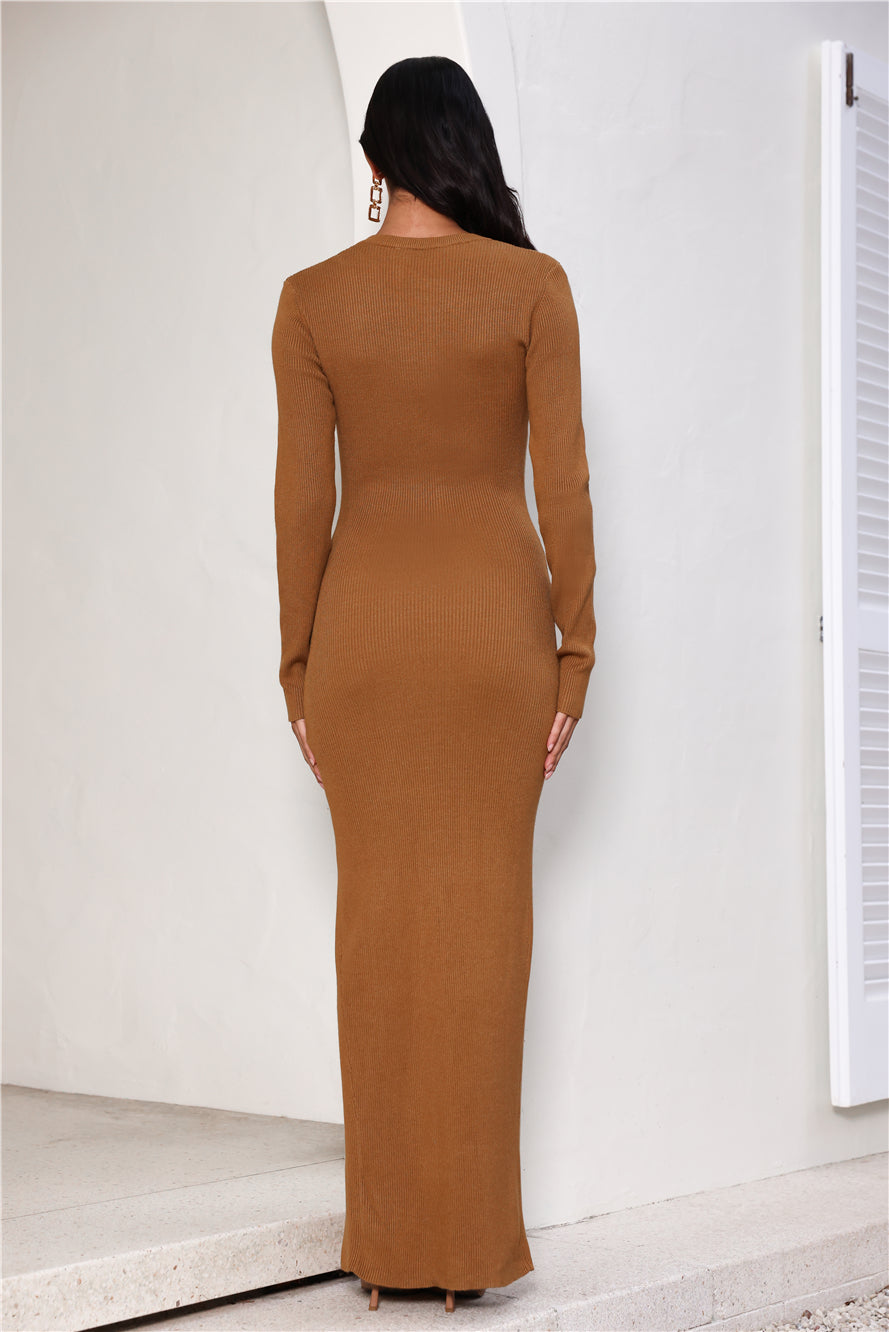 Opulence Maxi Dress Camel