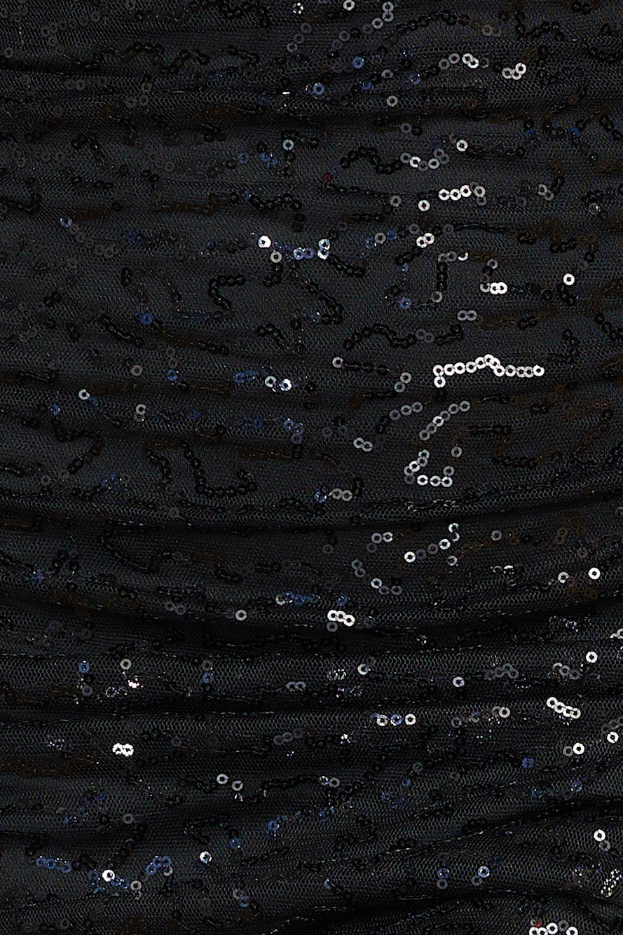 Princess Sparkle Maxi Dress Black
