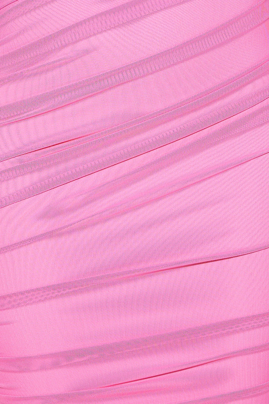 Goals Are Her Mesh Midi Dress Pink