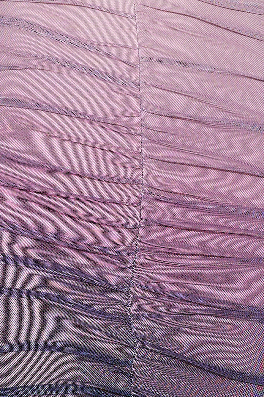 Highlights Mesh Midi Dress Pink