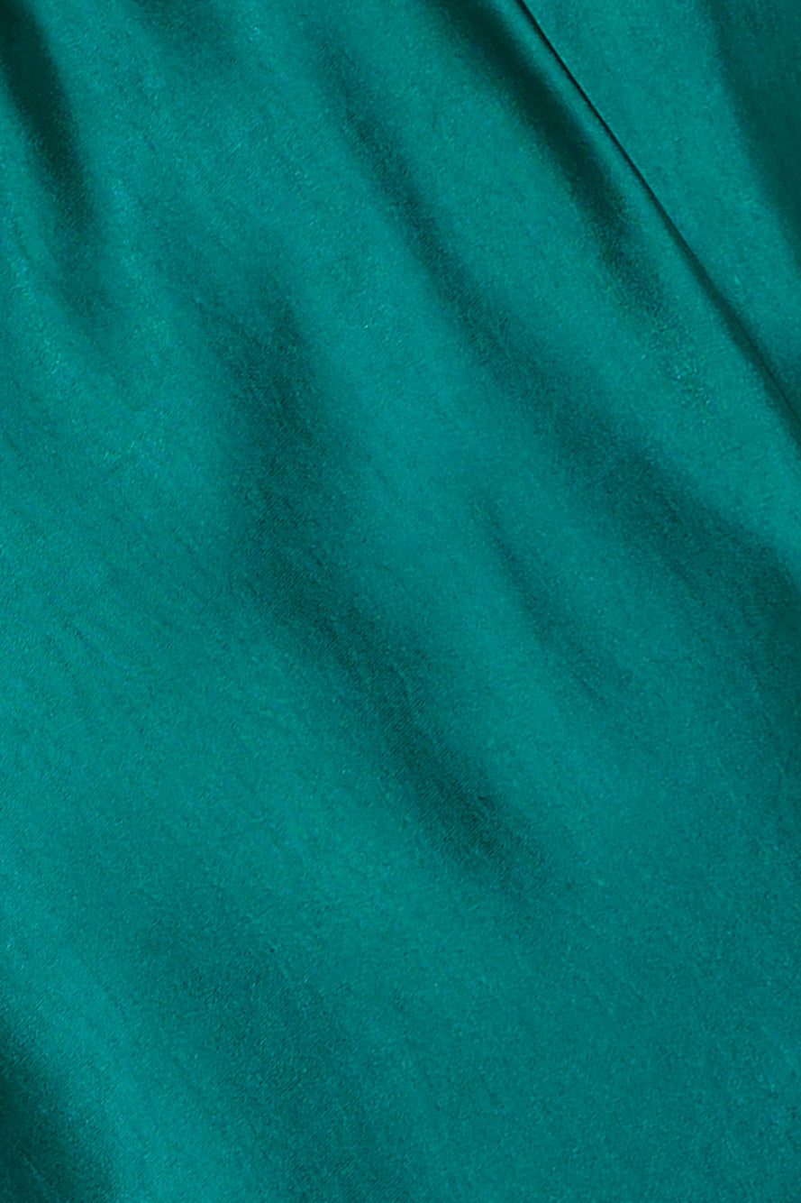 Silk Statement Satin Maxi Dress Teal