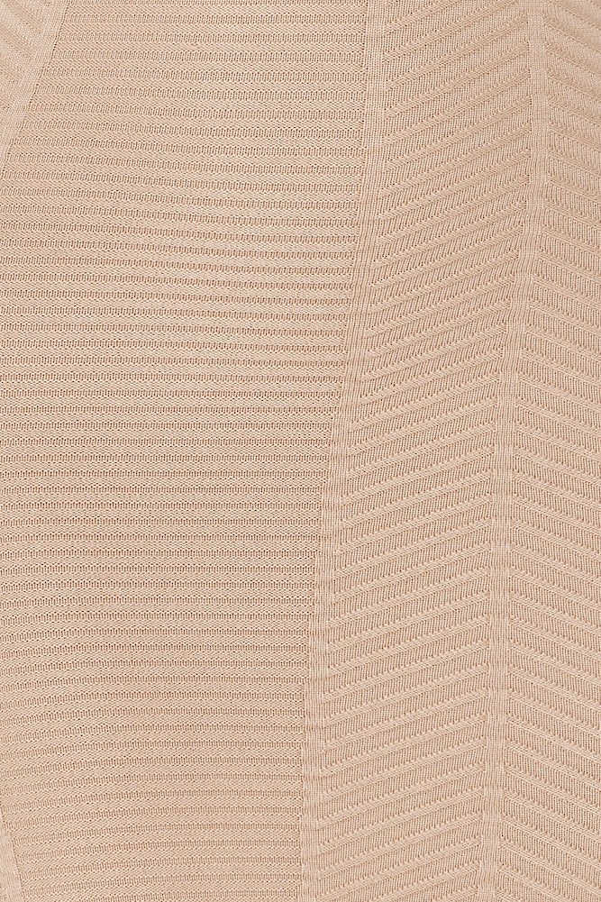 Empower Me Ribbed Midi Dress Beige