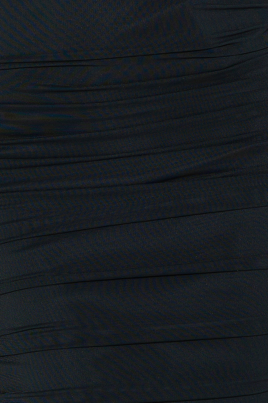 Seen Lavishly Mesh Maxi Dress Black