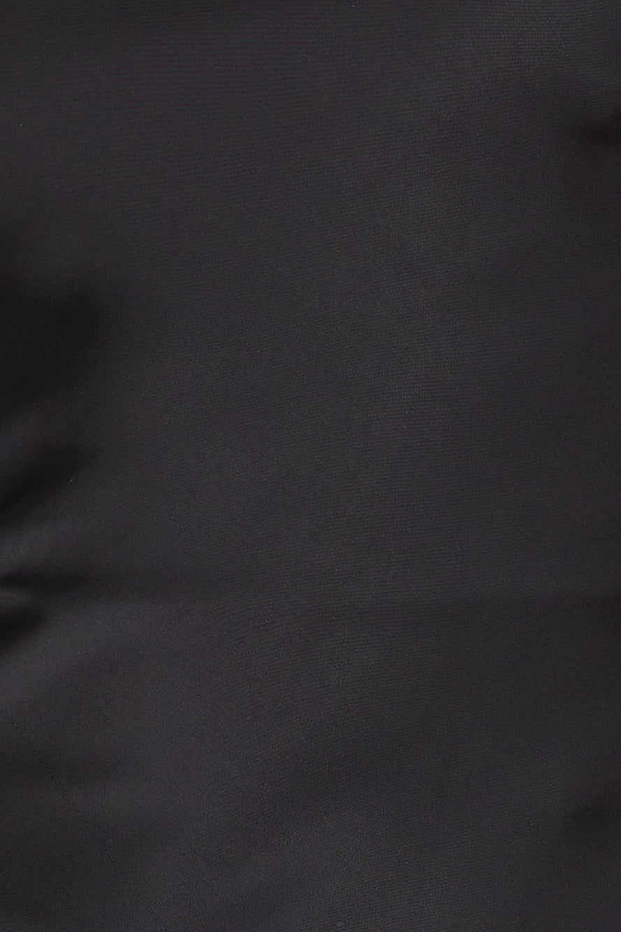 Twilight Setting Satin Midi Dress Black
