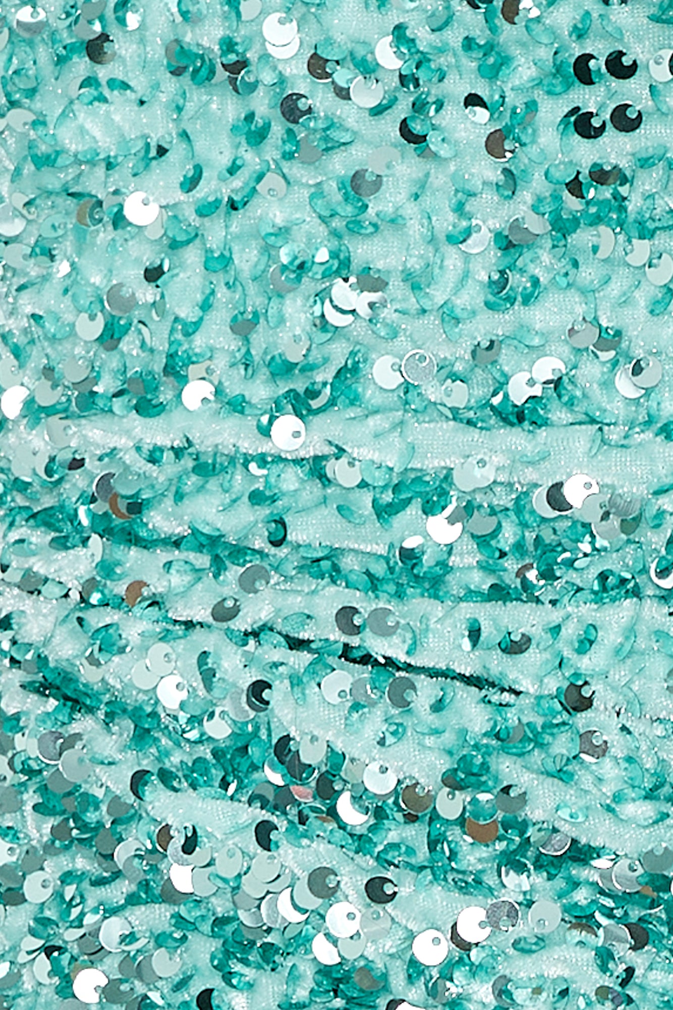 Sparkling Diamond Sequin Crop Top Mint