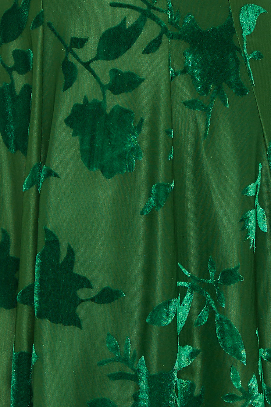 New City Long Sleeve Mini Dress Green