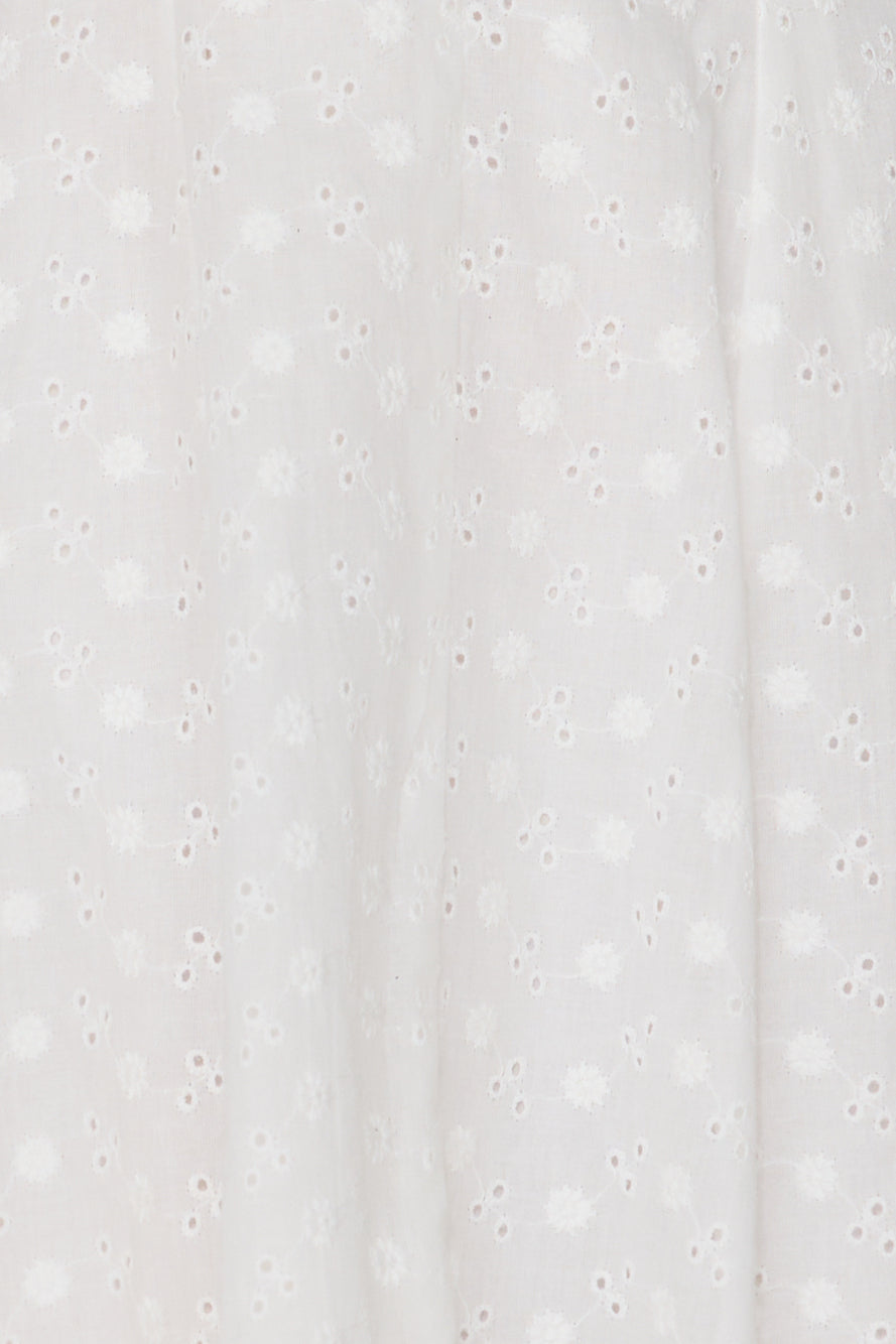 Twilight Rose Off Shoulder Mini Dress White
