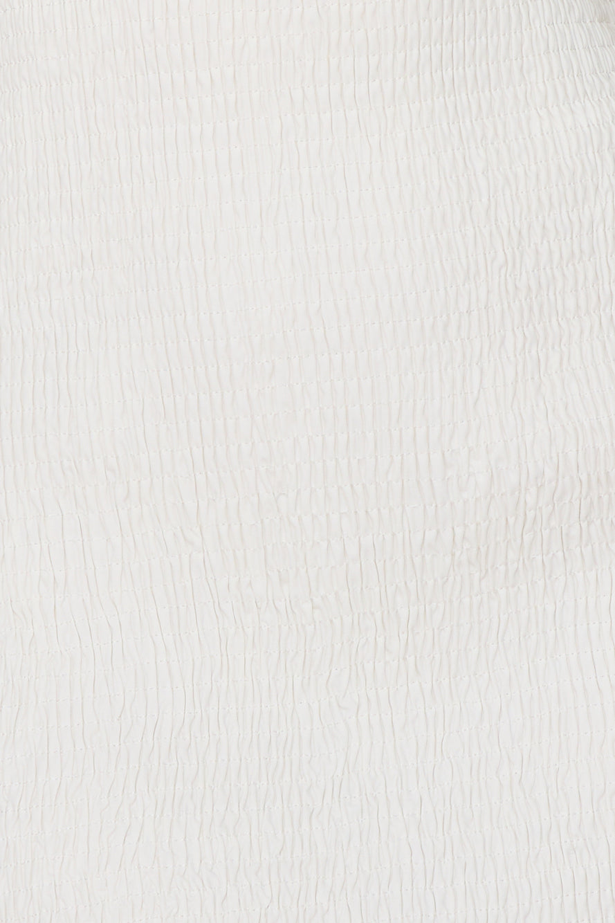 Island Breeze Off Shoulder Mini Dress White
