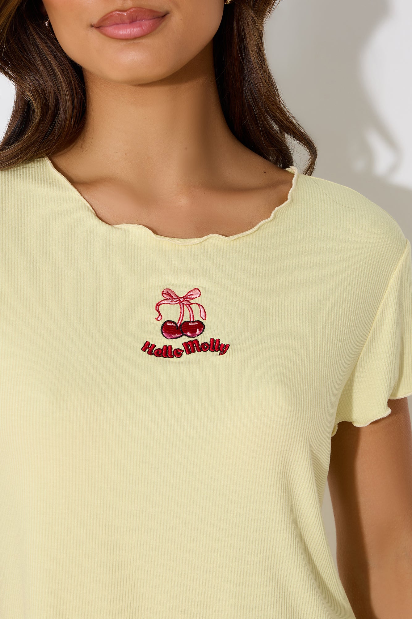 Zoning Out Pyjama Tee Yellow
