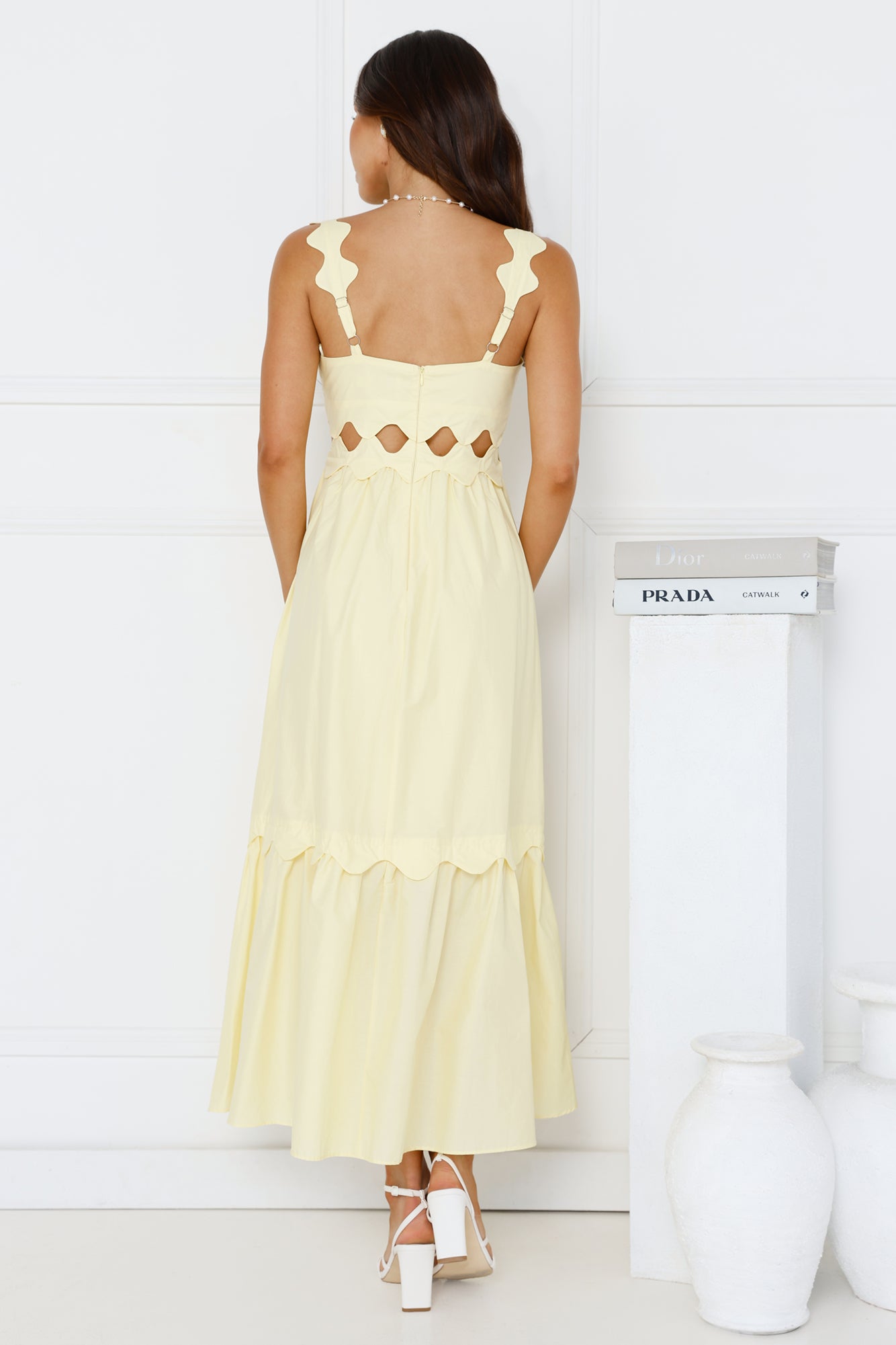 Chasing Sunbeams Midi Dress Yellow