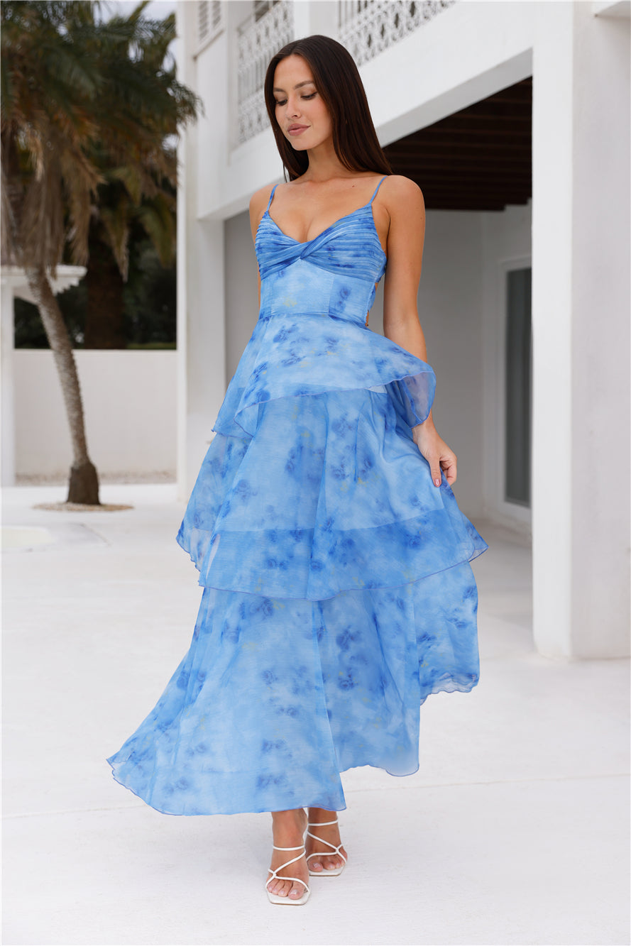 Your Style Story Maxi Dress Blue