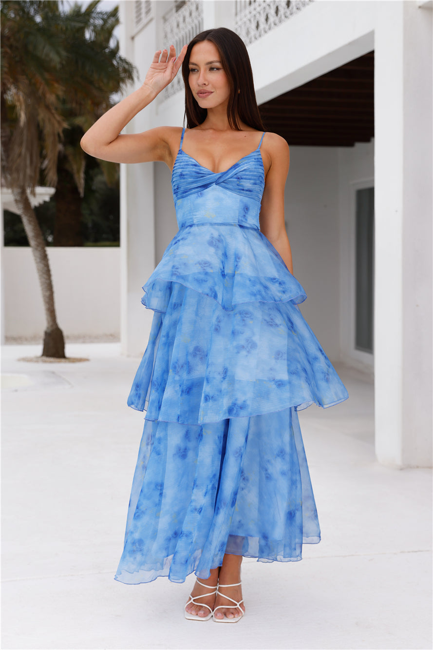 Your Style Story Maxi Dress Blue
