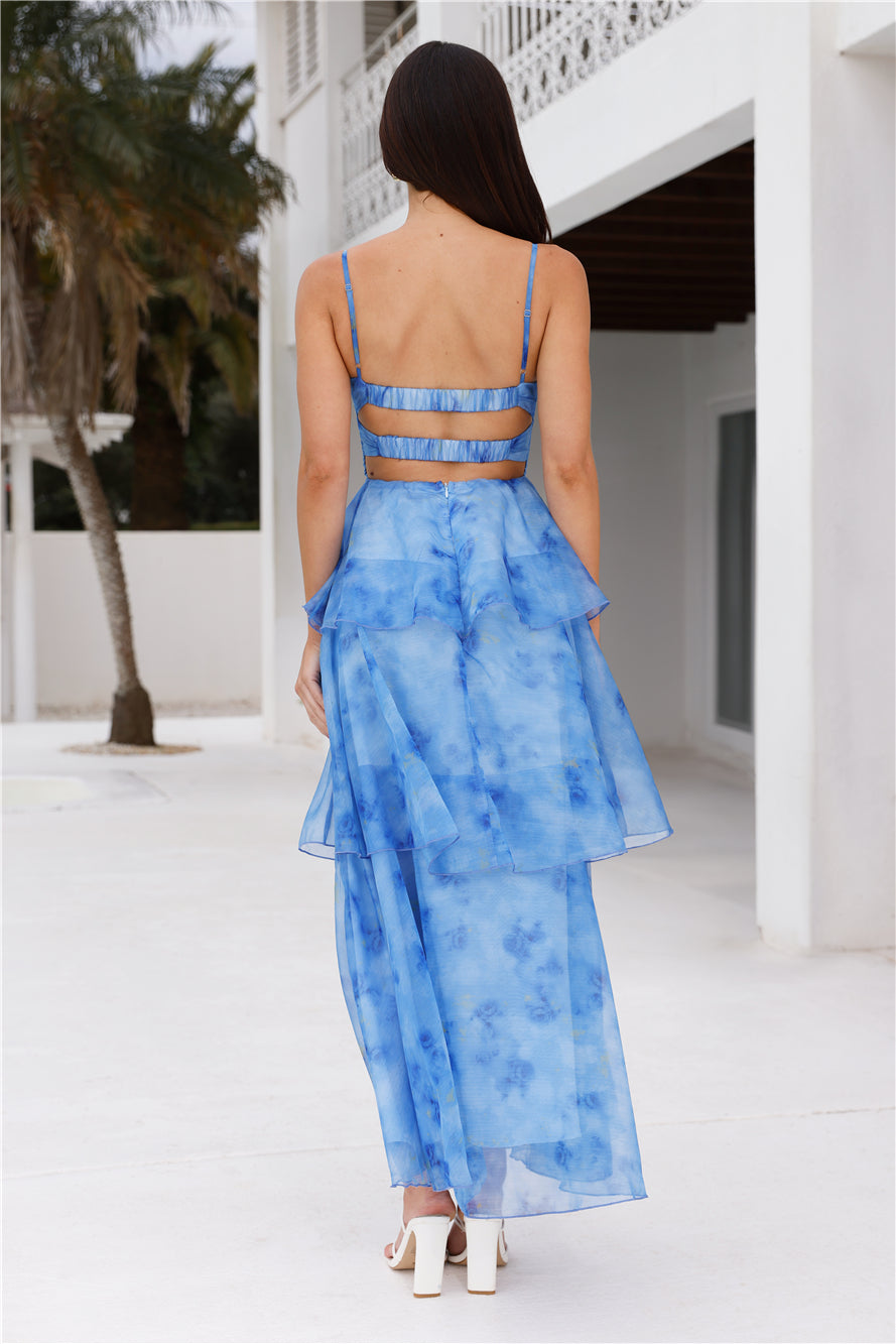 Your Style Story Maxi Dress Blue