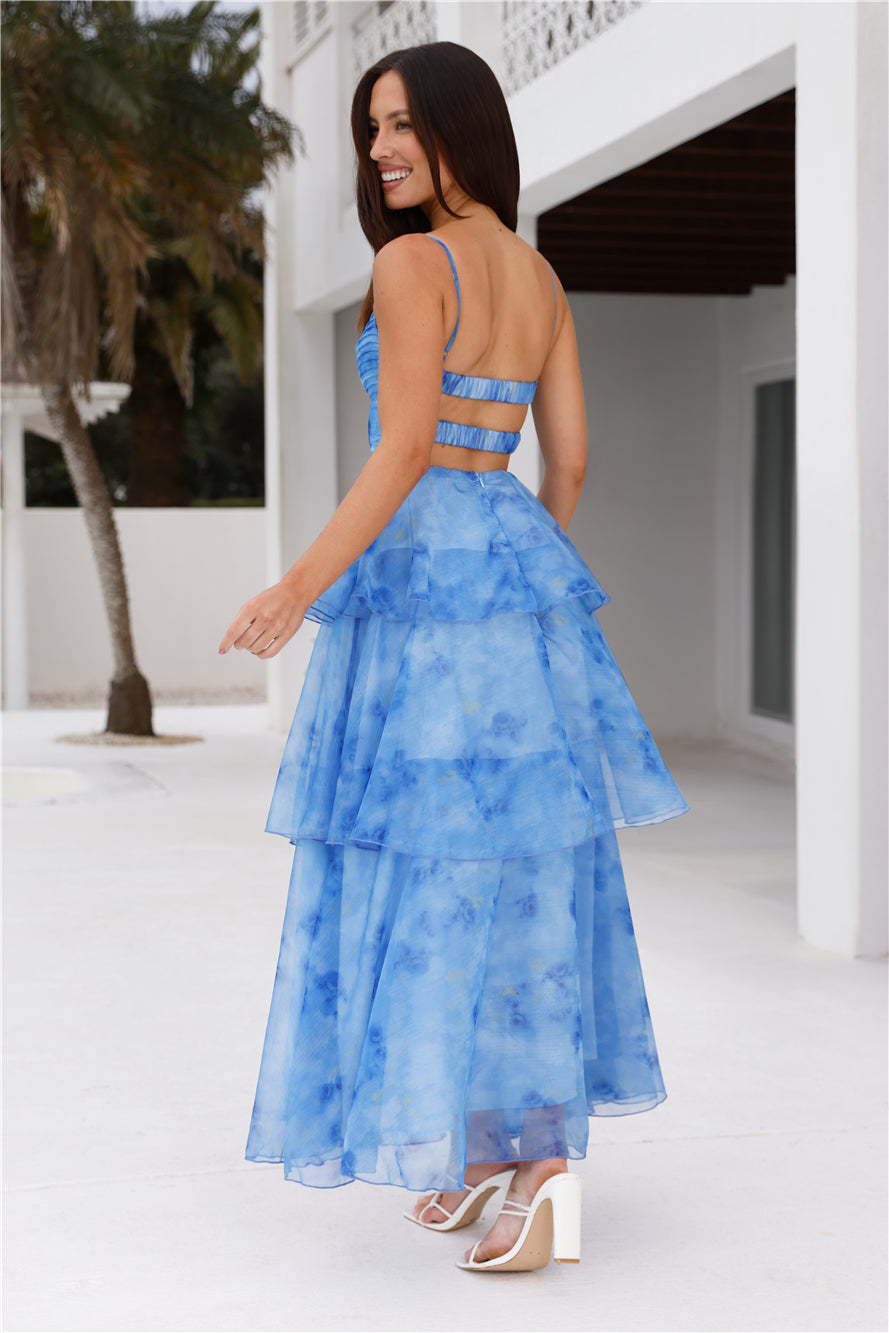 Your Style Story Maxi Dress Blue