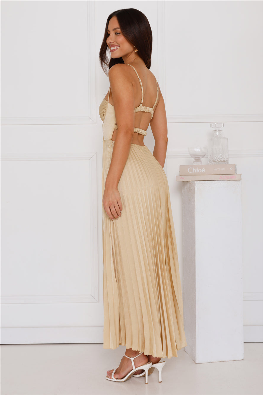 Lovely Soiree Maxi Dress Yellow