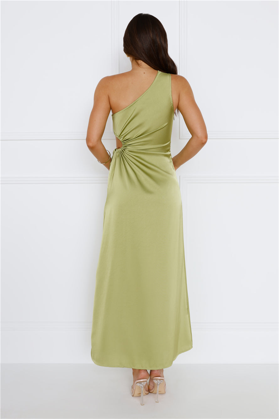 London Air Midi Dress Green