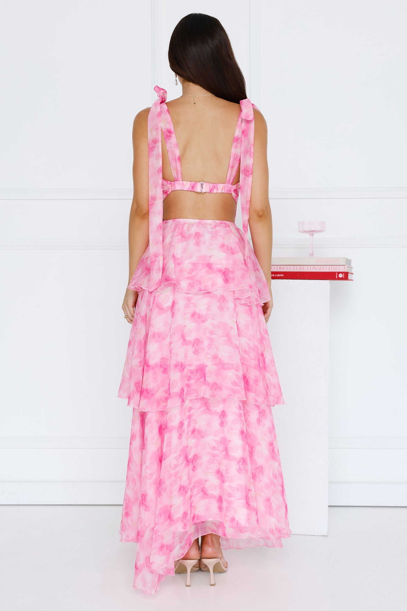 Petals In The Wind Maxi Dress Pink