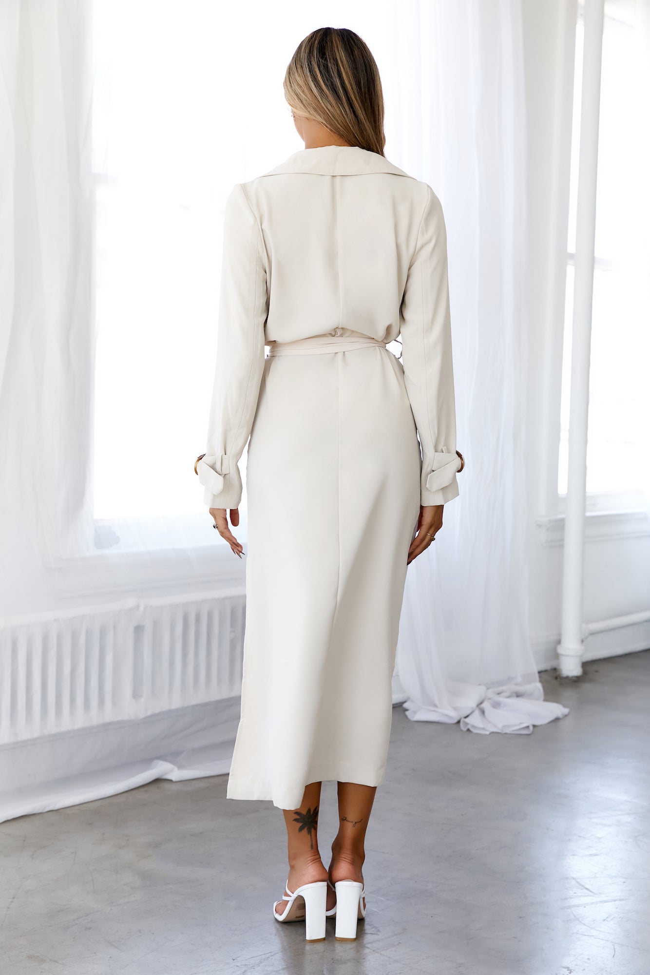 HELLO MOLLY Scarlet Secret Trench Coat Tan