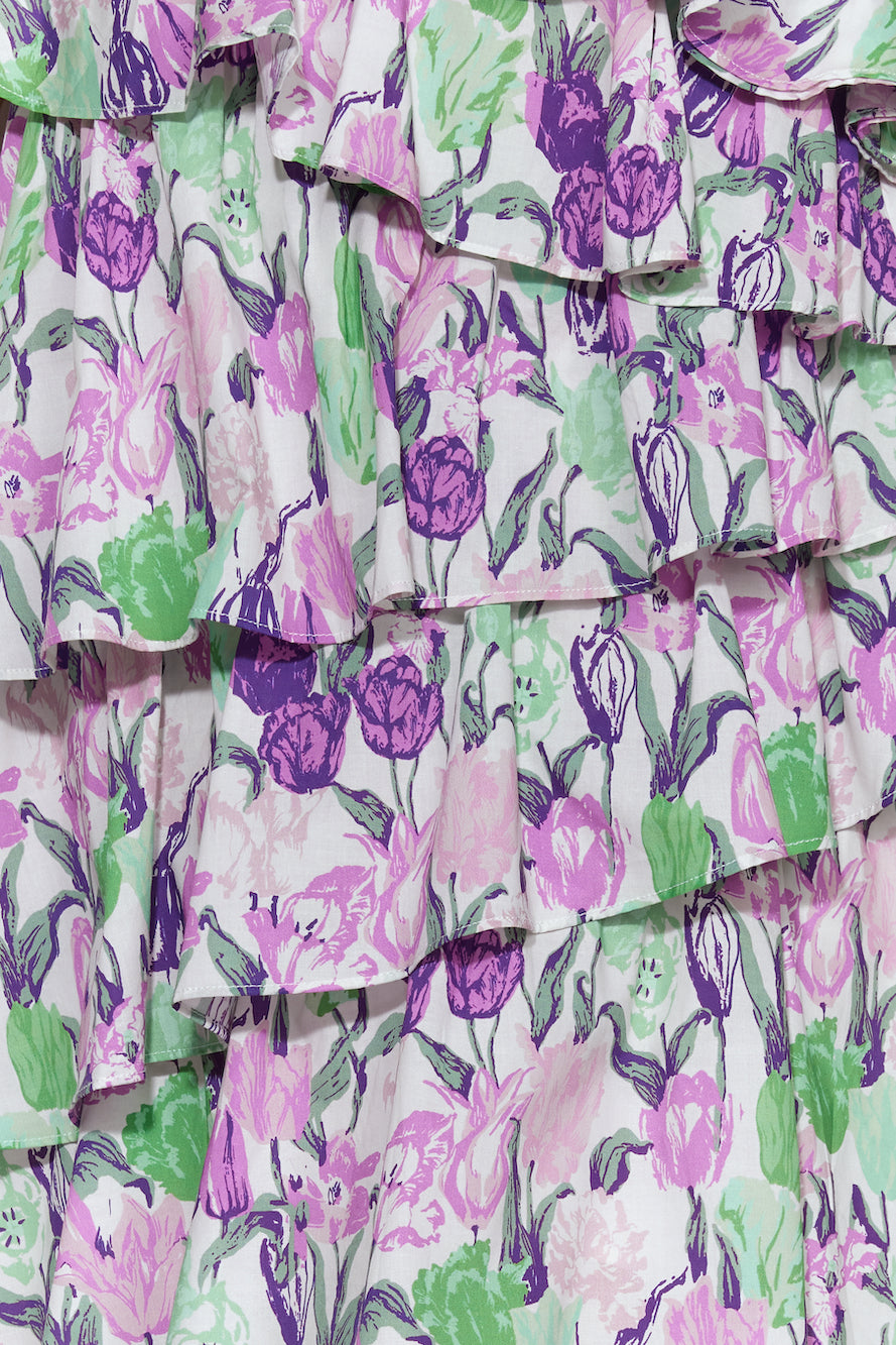 HELLO MOLLY Flower Bloom Mini Dress Purple