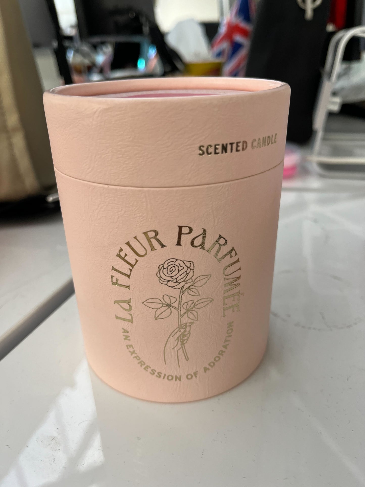 candier candle pink