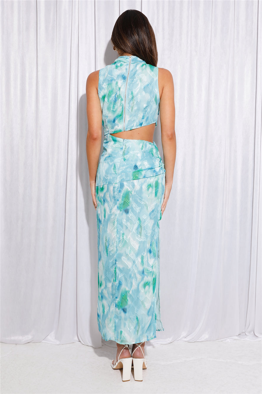 Ocean Odyssey Midi Dress Blue