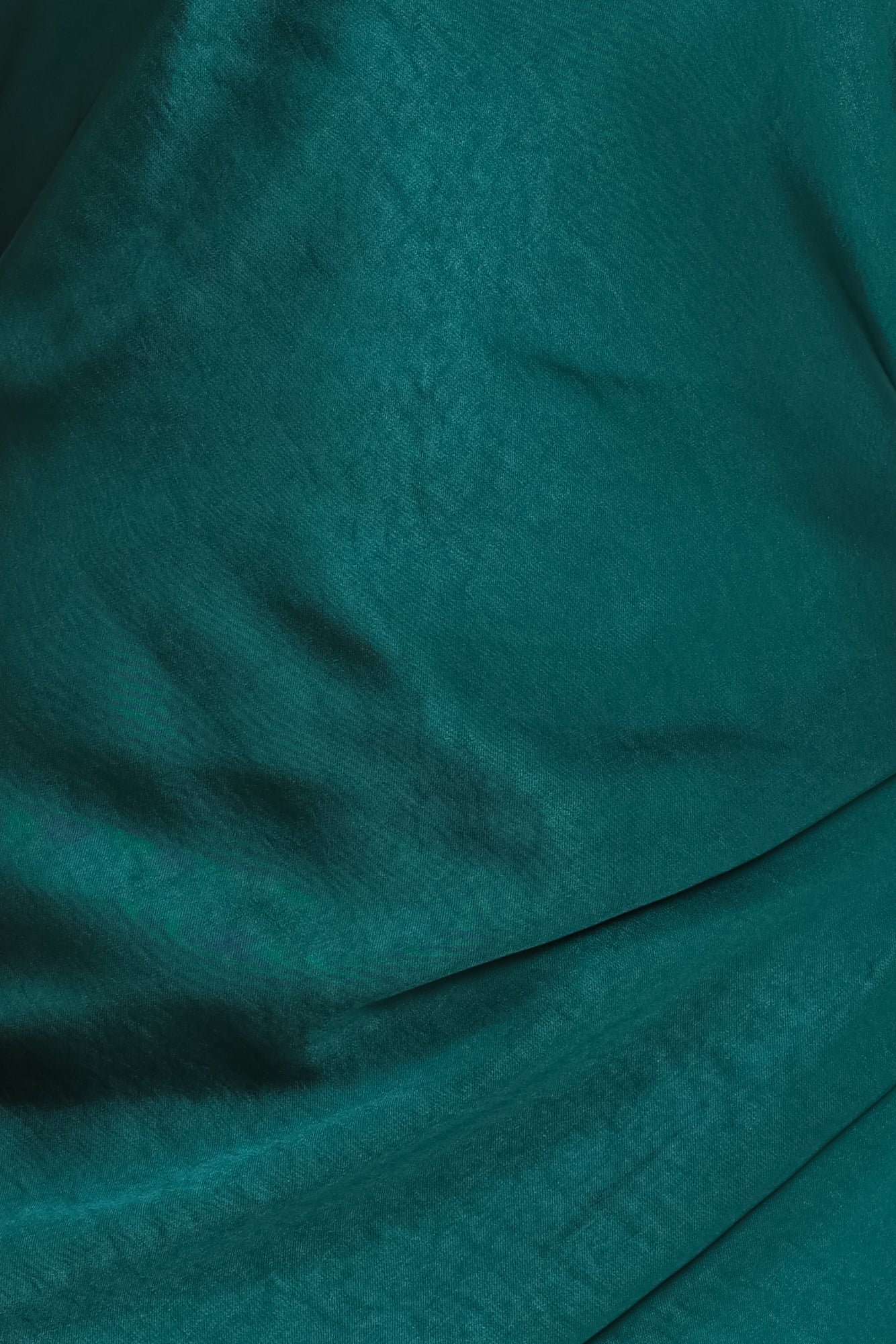 Light Minds Satin Midi Dress Forest Green