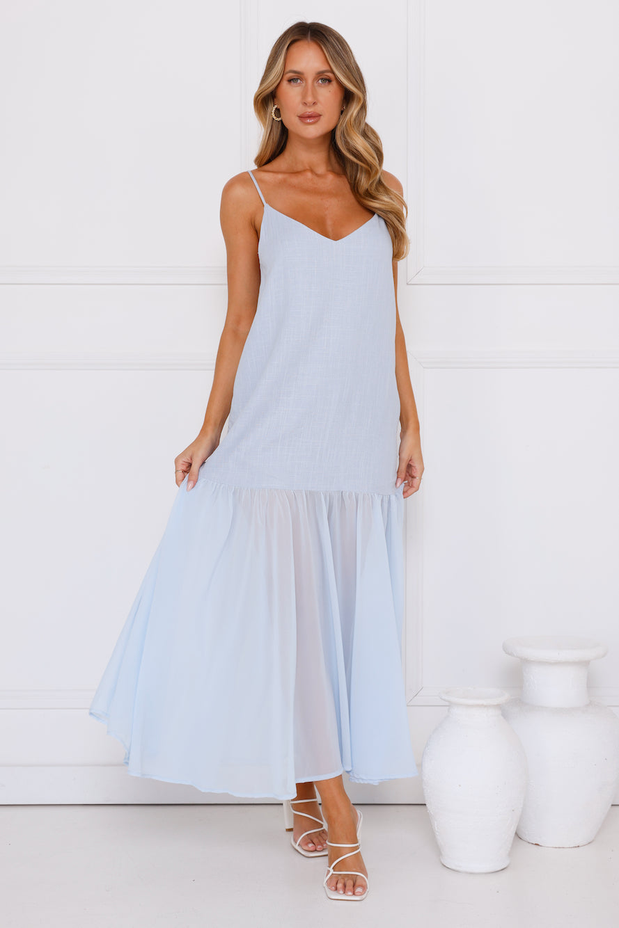 Seaglass Maxi Dress Blue
