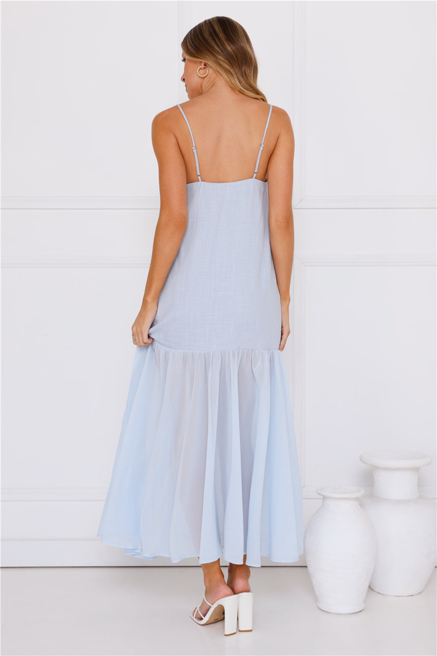 Seaglass Maxi Dress Blue