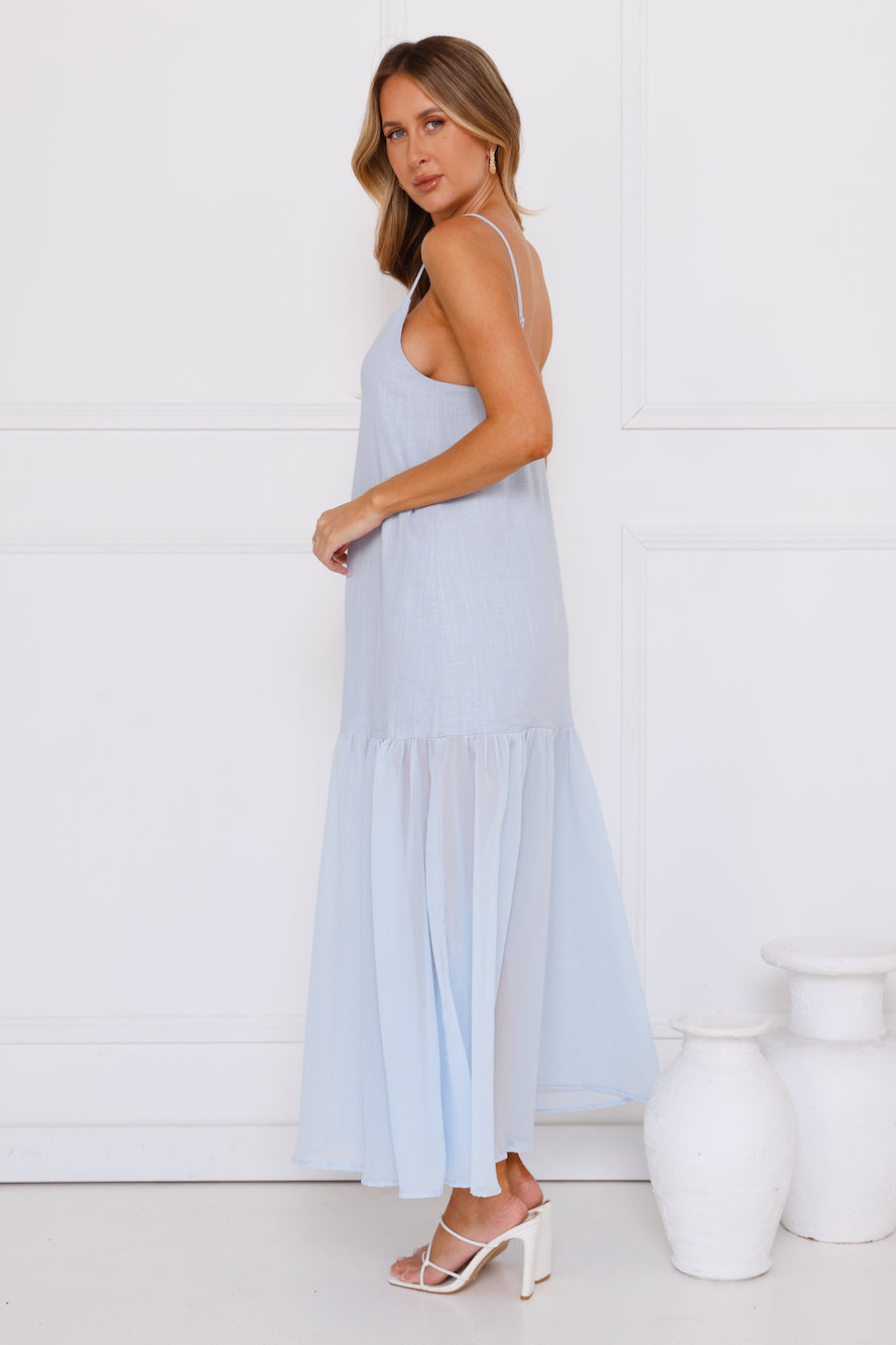 Seaglass Maxi Dress Blue