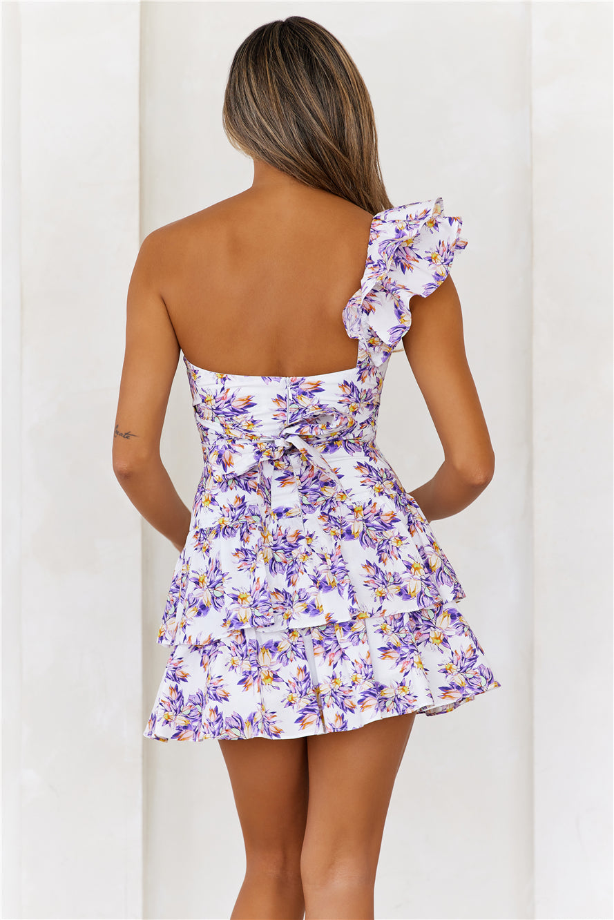 HELLO MOLLY Ruffled Out Dress Lilac