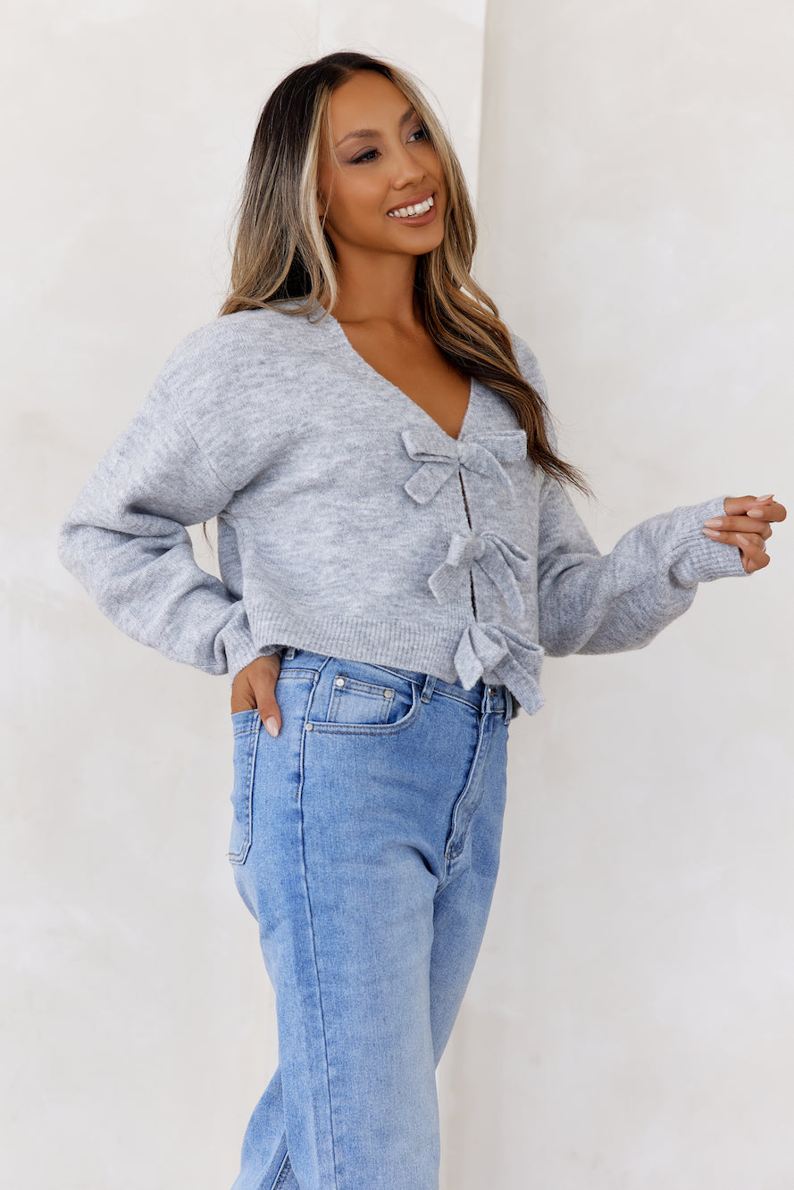 Chill Season Knit Sweater Grey