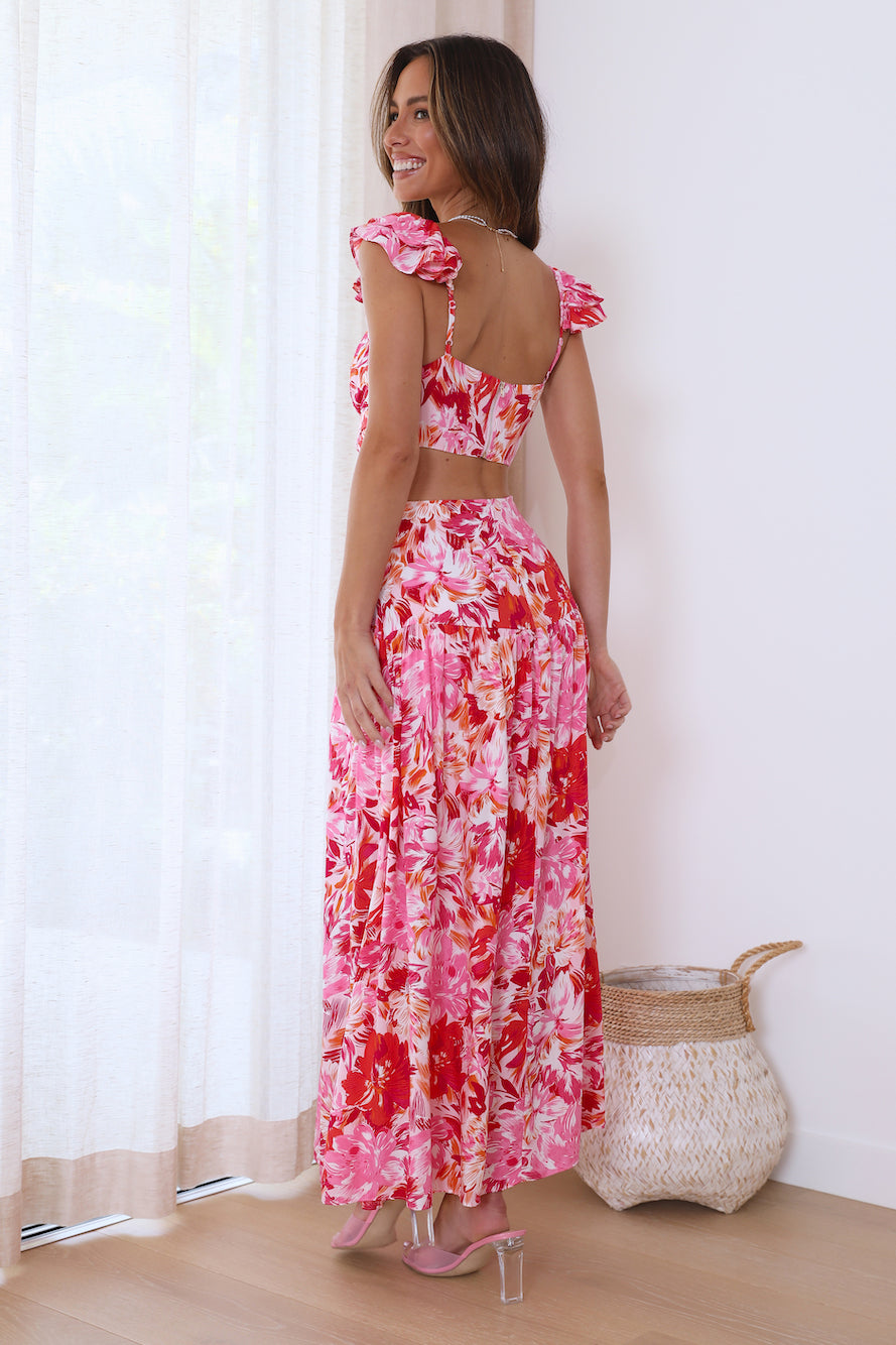Love The Fit Midi Dress Pink