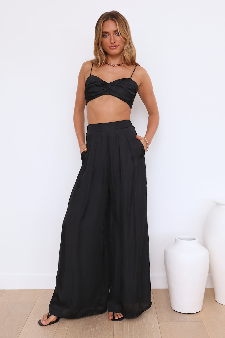 Sweeter Feelings Crop Top Black