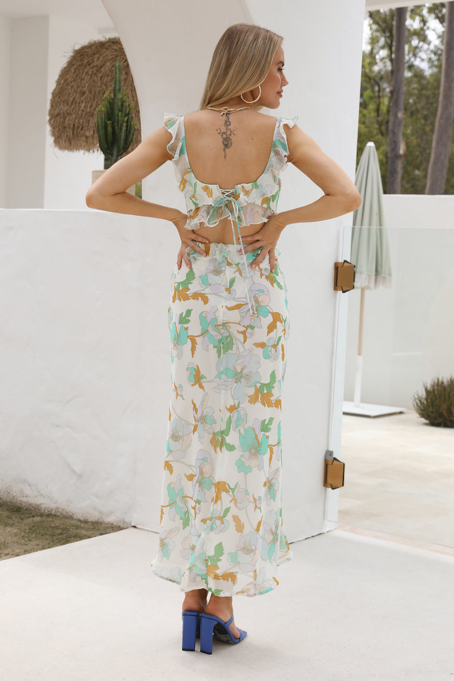 Frilly Fun Maxi Dress Mint