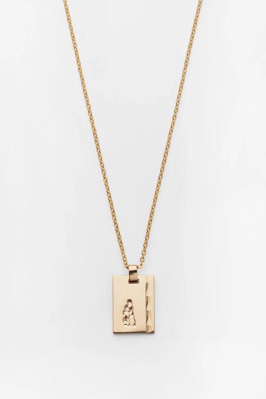 RELIQUIA JEWELLERY Aquarius Star Sign Pendant Gold 18" Chain Gold