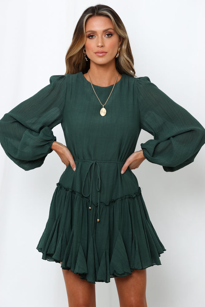 Once In A Blue Moon Dress Green