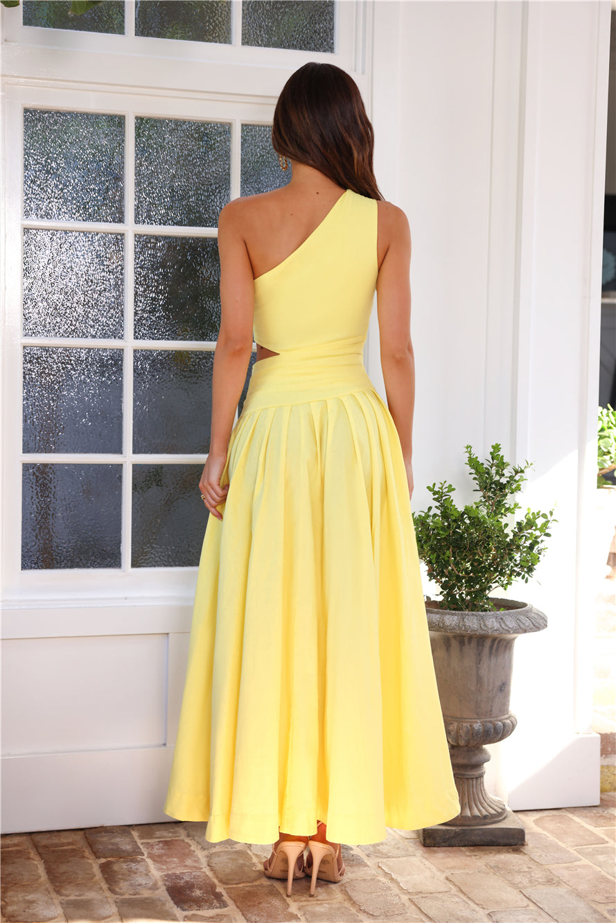Private Island Time Maxi Dress Yellow
