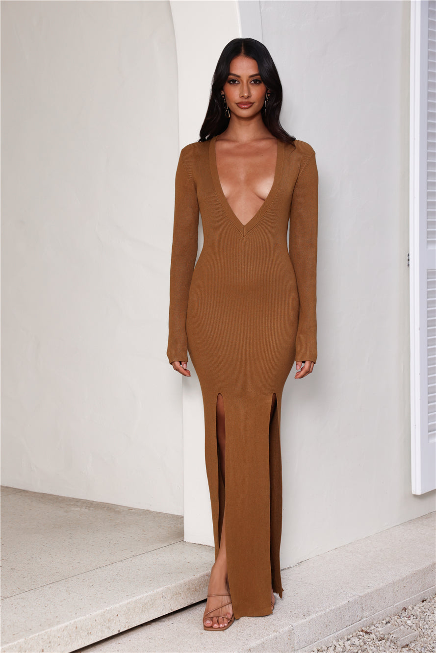 Opulence Maxi Dress Camel
