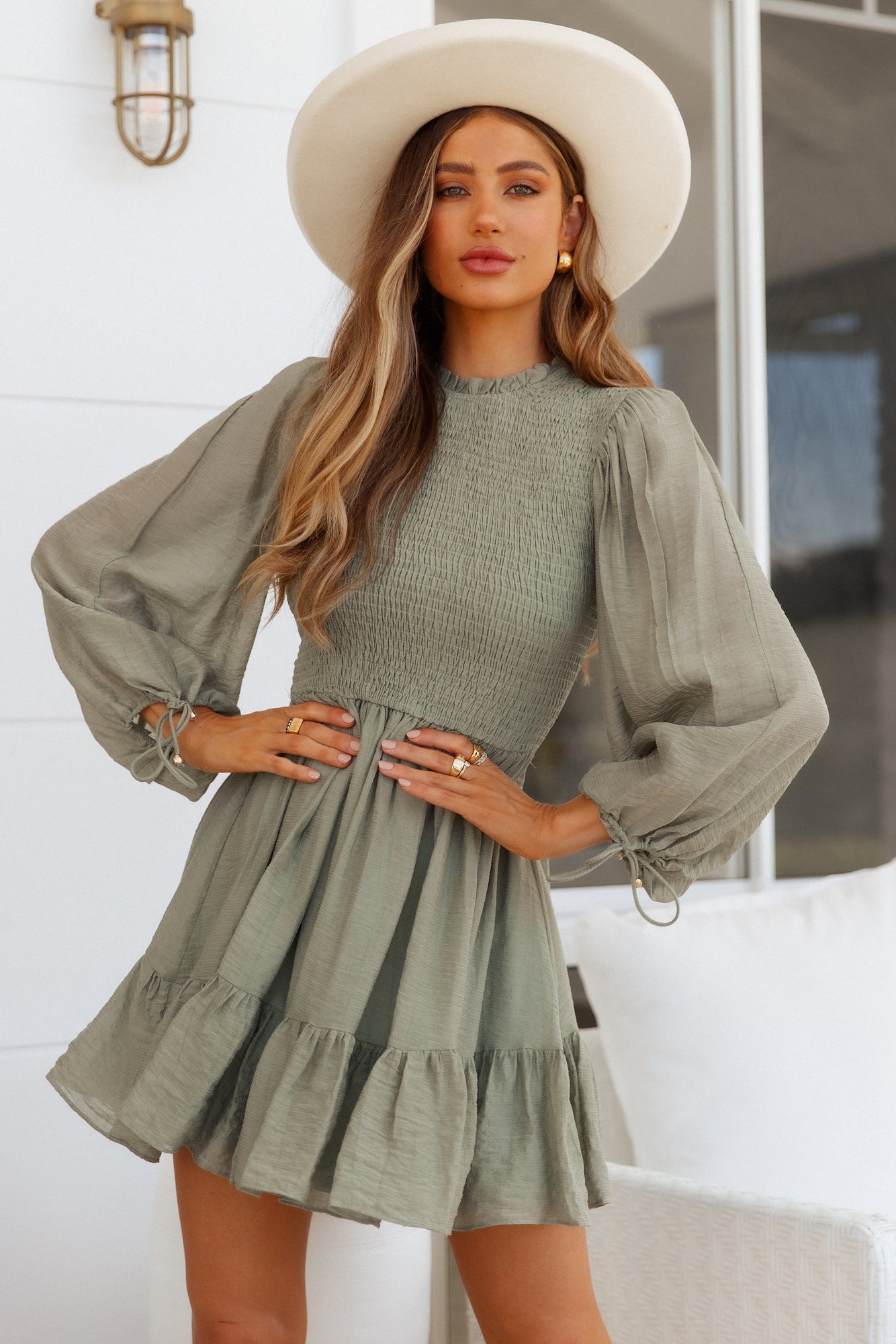 Old Tale Dress Olive