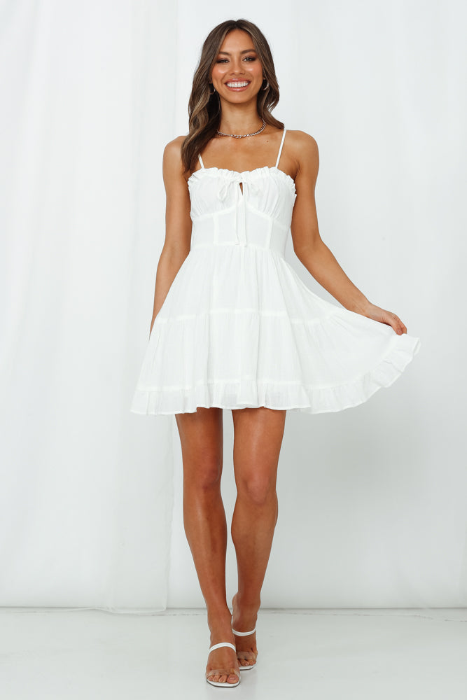 No Pity Party Dress White
