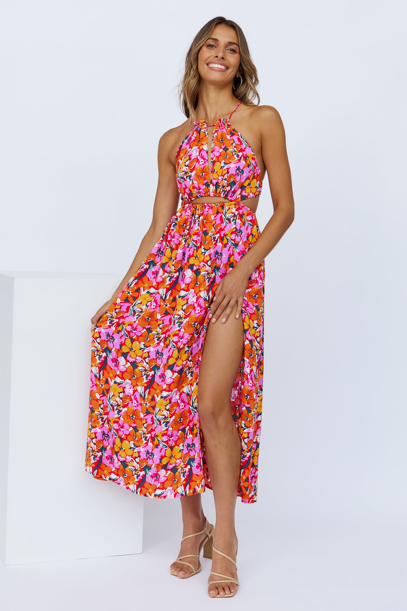 Fly Away Today Midi Dress