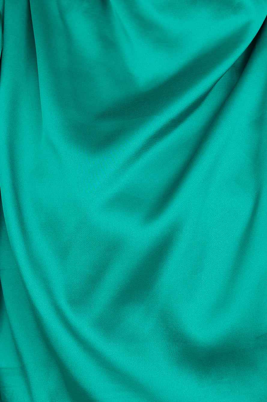 Love Deborah Satin Crop Top Green