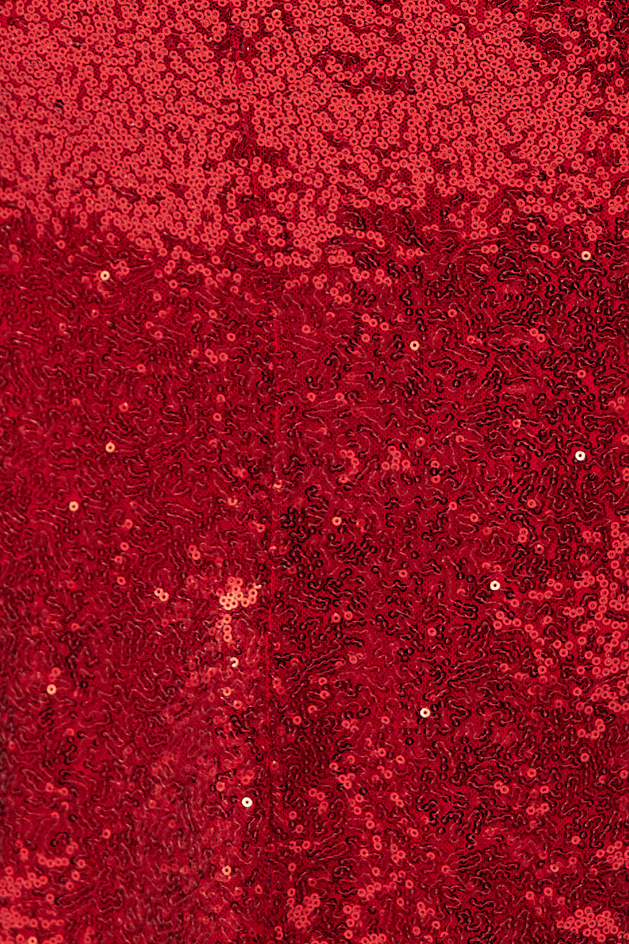 My Feels Midi Dress Red Sequin