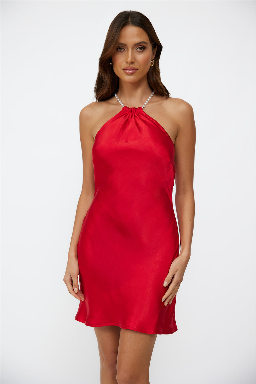 Trust the Process Dress Red