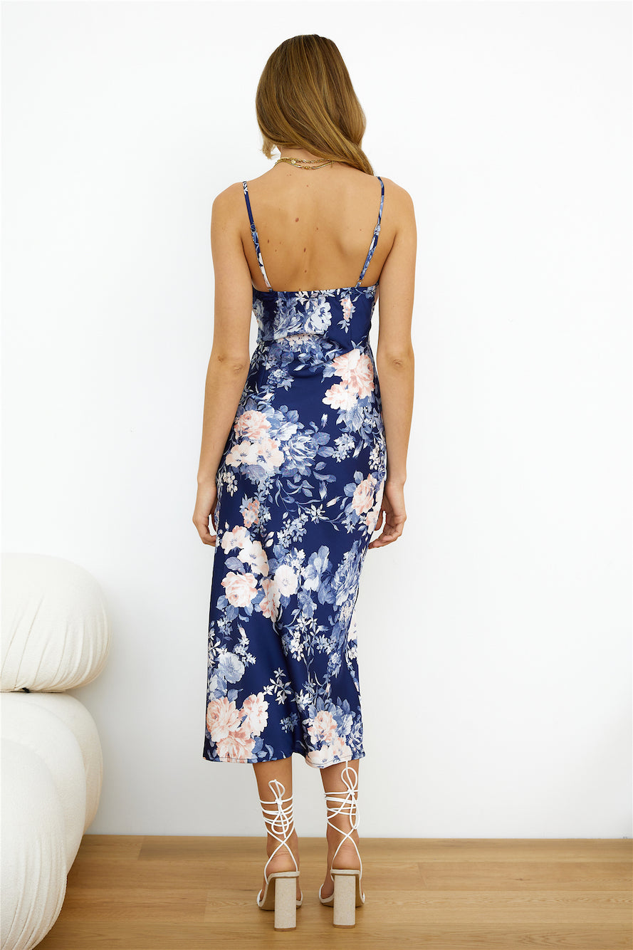 Party With You Midi Dress Navy