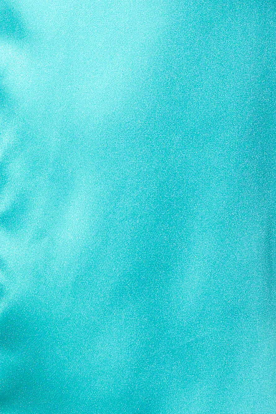 My Fierce Heart Satin Midi Dress Teal