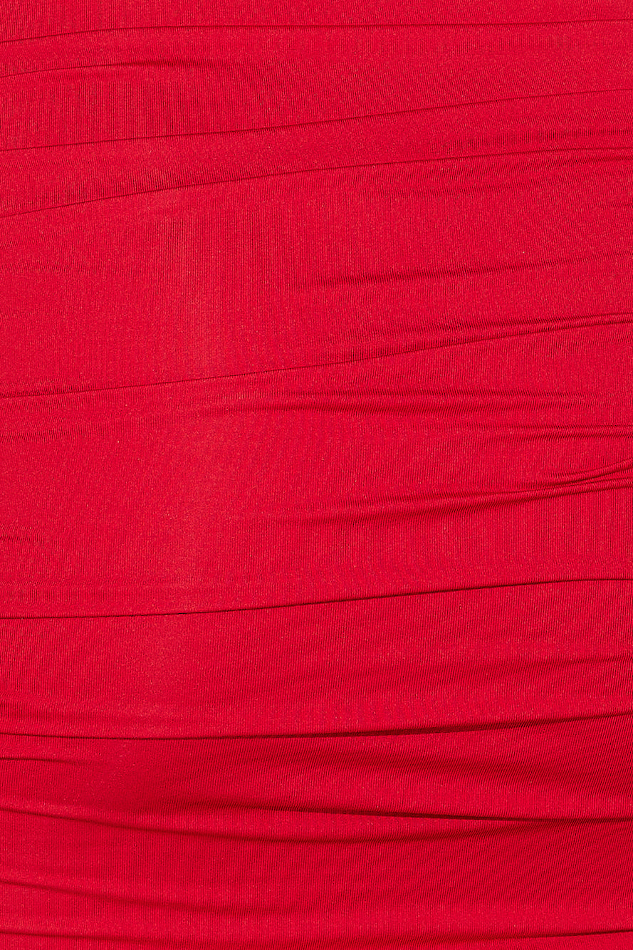 Party Fit Mini Dress Red